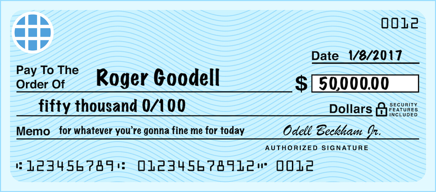 Odell Beckham Sends League $50,000 For “Whatever I’m Gonna Do Today”